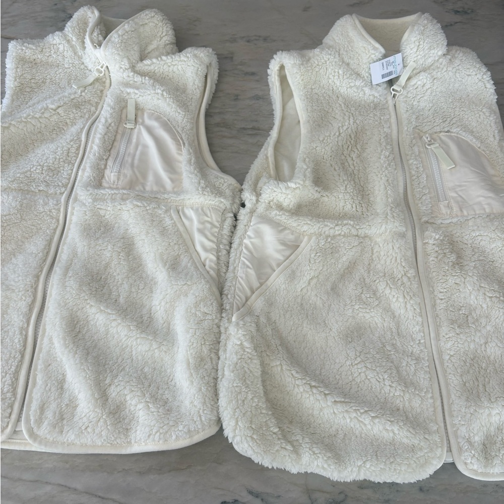 Cozy Cream Kids Sherpa Vest